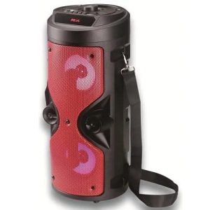 Prenosni crveni karaoke zvučnik model 4209 sa crnim kaišem za nošenje