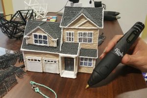 Model kuće napravljen pomoću 3D olovke i PLA filamenta