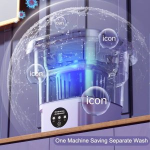 Funkcionalnosti prenosive mašine za pranje veša sa vodenim efektima