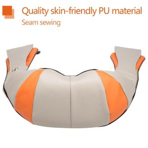 Kvalitetni materijali i precizna izrada Siacu masažera za vrat sa bež i narandžastim detaljima