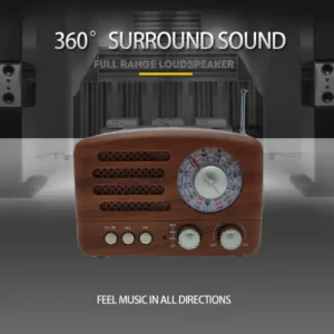 Prezentacija portablnog radija Harmonijski Akordi MK-615BT sa naglaskom na 360 stepeni surround zvuk i full range zvučnike